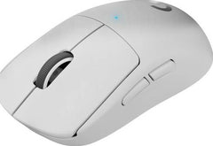 Logitech G Pro X Superlight Wireless Mouse – 2.4 GHz connection, 40 G acceleration, HERO optical sensor with up to 25,600 DPI, 70-hour battery life, 5 programmable buttons, compatible with Windows and Mac, in white.
