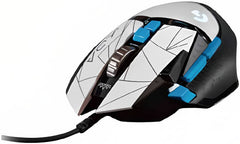 Logitech G502 HERO League of Legends K/DA Edition Gaming Mouse – features a 25,600 DPI HERO sensor, 11 programmable buttons, hyper-fast scroll wheel, LIGHTSYNC RGB lighting, and a 2.3 m USB cable in a stylish white design.