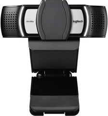 Logitech C930e USB Webcam – Full HD 1080p at 30fps, 90° Wide Field of View, Autofocus with Glass Lens, Dual Omni-Directional Mics with Noise Cancellation, Compatible with Desktop & Laptop, Black Finish