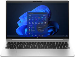 HP ProBook 450 G10 Laptop with 15.6" FHD IPS display, Intel Core i5-1335U, 16GB RAM, 1TB SSD, GeForce RTX 2050 4GB GPU, English backlit keyboard, FreeDOS, in Pike Silver Aluminum. Model: 85D07EA#BH5.