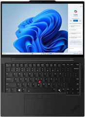 Lenovo ThinkPad T14 Gen 5 Laptop – 14" WUXGA IPS Display (60Hz), Intel Core Ultra 7 155U Processor, 16GB RAM, 512GB SSD, Integrated Intel Graphics, Backlit English-Arabic Keyboard, FreeDOS, Black | Model: 21MMS7UN00
