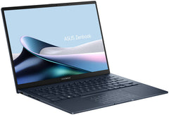 ASUS Zenbook 14 OLED Q415MA Laptop with a 14" WUXGA OLED 60Hz Touch Display, powered by an Intel Core Ultra 5 125H Processor. Features 8GB RAM, 512GB SSD, Intel Graphics, English Keyboard, Windows 11