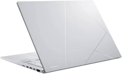 Asus Zenbook 14 Laptop featuring a 14" 2K OLED touchscreen display, powered by an Intel Core i9-13900H processor. Equipped with 16GB RAM, 1TB SSD storage, Intel Iris Xe graphics, an English backlit chiclet keyboard, and Windows 11, 90NB10G7-M00UR0.