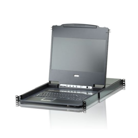 ATEN CL6708MW 8-Port 17.3 DVI Full HD LCD KVM Switch (USB)