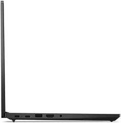 Lenovo ThinkPad E14 Gen 6 Laptop with 14" WUXGA IPS display, Intel Core Ultra 7 155H processor, 16GB RAM, 512GB SSD, Intel Arc Graphics, English-Arabic backlit keyboard, FreeDOS, in Black. Model: 21M70024GR