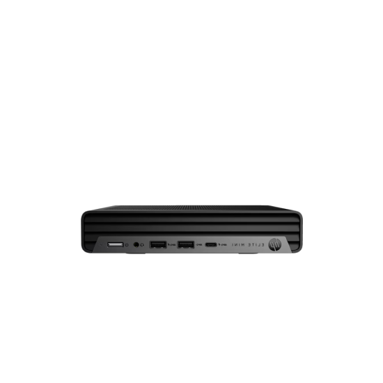جهاز HP EliteDesk 800 G9R DM، معالج Intel Core i7-14700 من الجيل الرابع عشر، ذاكرة وصول عشوائي DDR5 سعة 16 جيجابايت، قرص SSD سعة 512 جيجابايت، نظام تشغيل DOS، طاقة 35 وات، لوحة مفاتيح وماوس متضمنان